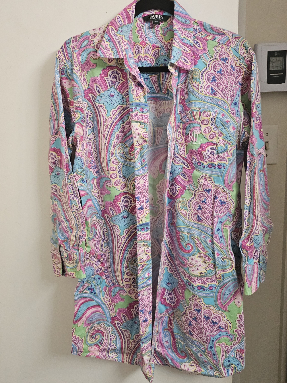 Robe Lauren Ralph Lauren Multicolor Paisley Button-Down Robe